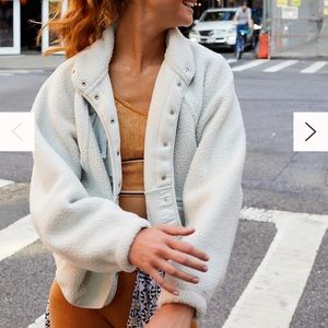 Free People Hit the Slopes Jacket “Salt Water” Small